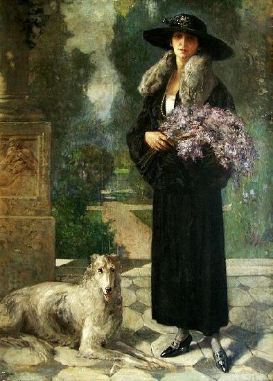 Nicolae Vermont Portret de femeie France oil painting art